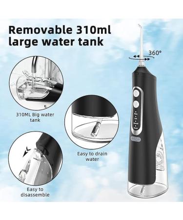 Buy Water Flosser for Teeth Cleaning - Rechargeable Oral Irrigator with 4 Modes IPX7 Waterproof 310ML Tank - Fast International Shipping - Buy Online on GoSupps.com