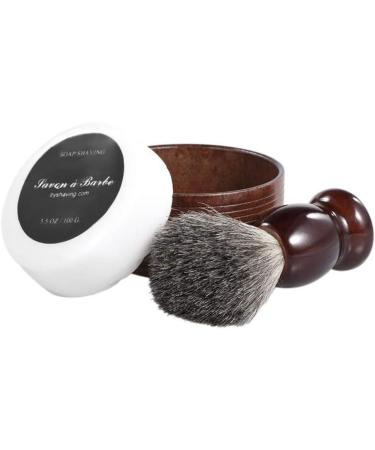 Frcolor Men's Hair Shaving Brush Set - Wooden Cup Bowl Soap Razor Accessories | Premium Shaving Kit for Barber & Home Use - Buy Online on GoSupps.com