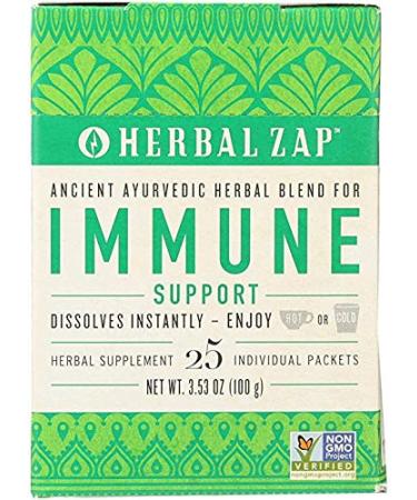 Herbal Zap Immune Support Ayurvedic Herbal Supplement 1 Box of 25 Packets 25 Count (Pack of 1)