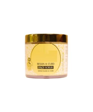 MI Besan & Curd Skin Brightening Tan Removal Face Scrub | Exfoliate Scrub | Blackhead Remover Whitehead Remover Dead Skin Remover | Face Scrub For Women & Men (120ml)