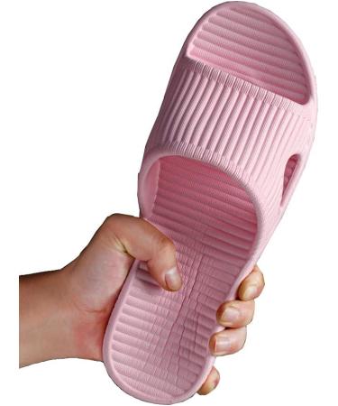 JIJIe Non-Slip Shower Slippers | Indoor & Bathroom Footwear | Size 38/39 EU | Black - Buy Online on GoSupps.com