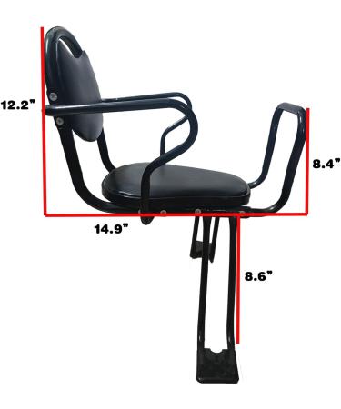 Kid's Bike Seat Rear Child Carrier | Bicycle Kids Seat for Toddlers | Rear Frame Mounted Baby Bike Seat for Safety - Buy Online on GoSupps.com