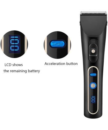 Professional Hair Clippers Set - Rechargeable Beard Trimmer & Precision Long Hair Trimmer for Men (Black) | LCD Display | International Shipping - Buy Online on GoSupps.com