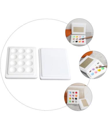  ULDIGI 1PC Nail Art Painting White Gel Nail Polish Makeup Palette Tray Accessories Nail Polish Holder Cosmetic Ceramic White Small Mixing Tray - Buy Online on GoSupps.com
