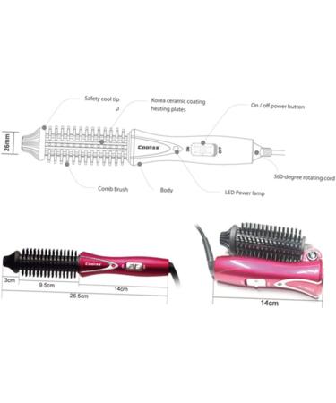 Beatifufu Hot Air Brush Hair Roller Hair Curlers Hair Curling Brush Travel Curling Brush Ceramic Curling Brush - Buy Online on GoSupps.com