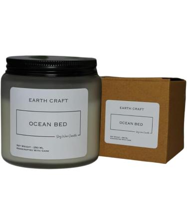 Buy EARTH CRAFT Aromatherapy Scented Candles - Handmade Soy Candles for Home Decor Bedroom & Bath - Non-Toxic Smokeless Ocean Bed Aroma - Buy Online on GoSupps.com