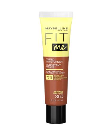 Maybelline Fit Me Tinted Moisturizer Natural Coverage Face Makeup 360 1 Count 360 1 Fl Oz (Pack of 1)