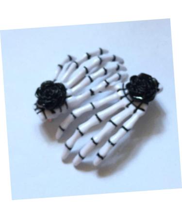 minkissy 2 Pairs Skeleton hair clip hairpin Delicate hairpin bling decor hair clips for girls halloween headdress white hair clips Gothic accessories blush decorate Miss - Buy Online on GoSupps.com