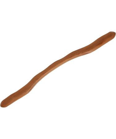 Verdant Touch Gua Sha Massage Tool - Ergonomic Carbonized Beech Wood 3 Grooves 52.1 cm - Enhance Muscle Recovery & Relaxation - Buy Online on GoSupps.com