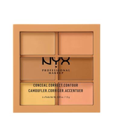 NYX Professional Makeup Conceal Correct Contour Palette Medium 0.05 Ounce 1 Count Medium 1.5 g (Pack of 1)