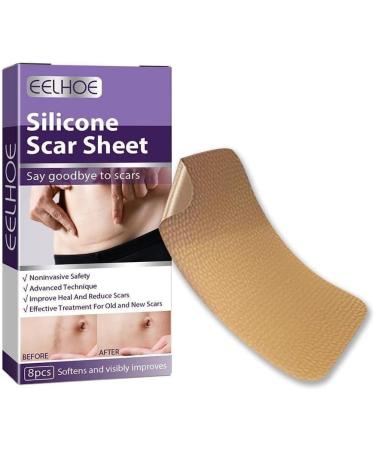 WAITLOVER Skin Color Reusable Silicone Scar Removal Patch - Surgical Self-Adhesive Soft Gel Strip for Burn Repair - Buy Online on GoSupps.com