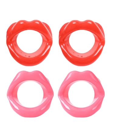 Supvox 4 pieces silicone face slim face trainer Face former Lips Trainer rubber anti -fold anti -aging mouth muscle coach for facelift smile trainer - Buy Online on GoSupps.com