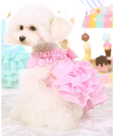 MaruPet Puppy Love Princess Skirt Pleated Tutu Dress - Pink Medium - Buy Online on GoSupps.com