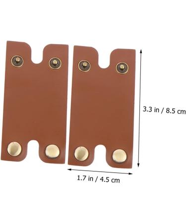 Plafope Leather Razor Storage Case - 2-Piece Protective Shell for Smooth Razor | Durable Brown 8.5x4.5cm - Buy Online on GoSupps.com