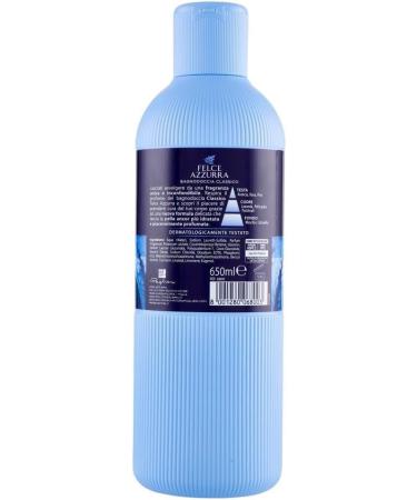 Italian Gourmet ER Felce Azzurra Original Classic shower bath rich velvety bath experience with the classic Azzurra fragrancepHneutral soap prevents skin irritations 6 x 650 ml + Italian Gourmet 400 g - Buy Online on GoSupps.com