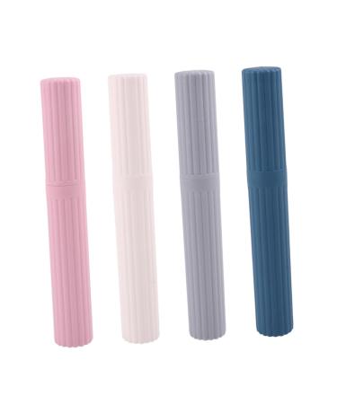 Beavorty 4 pieces toothbrush container toothbrush case