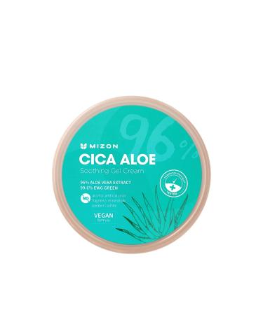 MIZON Cica Aloe 96% Soothing Gel Cream Moisturizing Centella Asiatica Vegan Formula(10.58 fl.oz.)