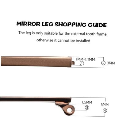 Goohochy Glasses Legs Replacement - Hinges for Glasses Frames Rubber Dolls & Metal Tips - Perfect 14x3cm Accessories for Women & Men - Buy Online on GoSupps.com