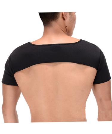 Baluue Sports Shoulder Pads Brace Black Bra Straps Breathable Sports Protective Gear Shield Sports Protective Shoulder Pads Breathable Shoulder Strap Shoulder Posture Correction Strap Black M