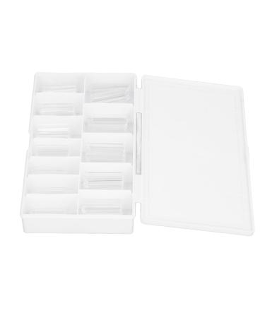 Long Fake Nails Breathable 360 Pieces Extended Water Pipe Nail Tips Easy to Apply Half Paste with Storage Box for Salon