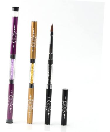 Beavorty nail dotting tool nail salon kit nail art liner Nail Art Pen nail brush Nail Builder Brush nail art tool kit Nail Drawing Kit gel nail kits manicure kit purple Manicure tools Flat medium Purple - Buy Online on GoSupps.com