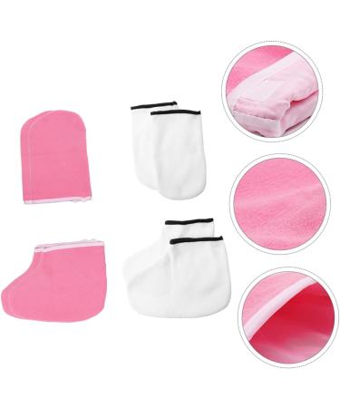 Beavorty 4 Pairs Hand and Foot Mask Moisture Glovesfor Dry Hand Heel Moisturizing Hand Gloves Cotton Gloves for Dry Hands Paraffin Wax Nail Art Hand Gloves Paraffin Mitts Body Tool Kit - Buy Online on GoSupps.com