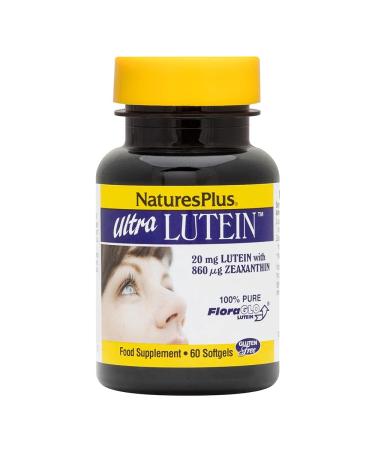 Nature's Plus Ultra Lutein Maximum Strength 20 mg 60 Softgels