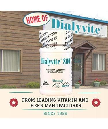 Hillestad Labs Dialyvite 800 Multi-Vitamin Supplement for Dialysis Patients - 100 Tablets - Buy Online on GoSupps.com
