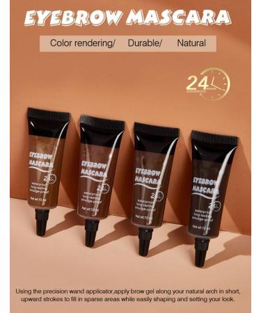Eyebrow Tint Mascara Tinted Thick Eyebrow Mascara with 2 Brushes Waterproof Transfer Resistant Eyebrow Tinting Kit No Additives (black) - Buy Online on GoSupps.com