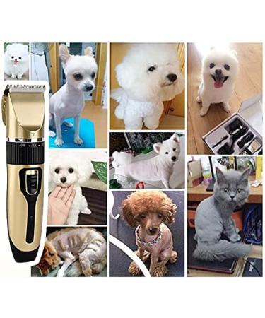 Pet Dog Cat Clippers Professional Dog Grooming Tools Kit Hair Cutting Styling Shaving Tool Set Low Noise Rechargeable Cordless Pet Dogs Cats Electric Clippers with 4 Comb Guides Scissors and Comb - Buy Online on GoSupps.com