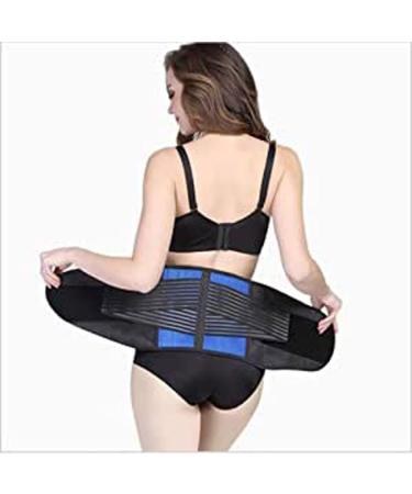 Tylxayoxa lower back support adjustable double train loop support lower rear fold support pain relief (color: black size: xxxxl/xxxx-large) XXXXL/XXX-LARGE black