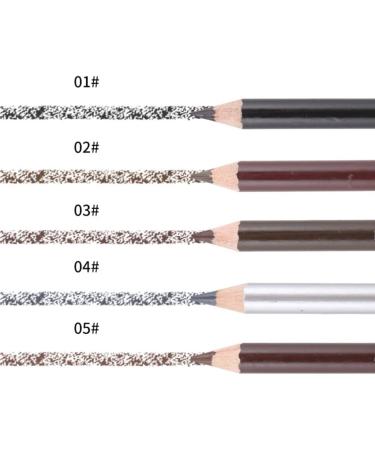 Baluue Leopard Eyebrow Pencil 2pcs Long Lasting Eyebrow Pencil with Brush Wooden Leopard Cover Eyebrow Pencil Makeup Tool Dark Coffee - Buy Online on GoSupps.com
