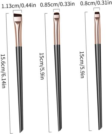 Mikinona 1 Set Eyeshadow Brush Angled Eyebrow Brush Under Eye Concealer Brush Eyeliner Brow for Eyebrows Eye Brush Eyebrows Brush Precision Concealer Brush Angled Concealer Brush - Buy Online on GoSupps.com