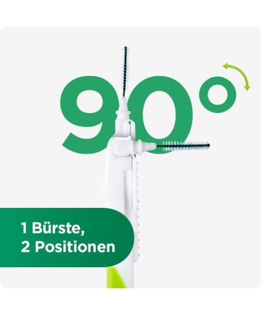 GUM Bi-Direction Interdental Brushes - Antibacterial Bristles 90-Degree Positioning 0.6mm ISO Size 0 - 36 Units for Optimal Teeth Cleaning - Buy Online on GoSupps.com