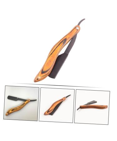 Beaupretty Folding Shaver - Premium Men's Razors for Beard & Hair Removal | Old Fashioned Wooden Holder - Buy Online on GoSupps.com