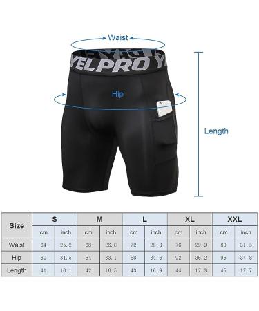 Lixada Men's Performance Sports Baselayer Shorts - Cool Dry Tights for Active Workouts - Large Black & Black Camouflage & Green Camouflage - Buy Online on GoSupps.com
