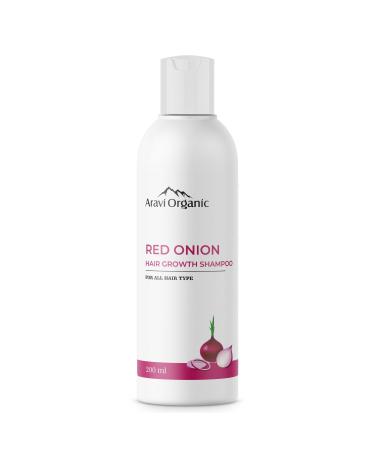 Red Onion Hair Shampoo for Growth & Fall Control | Ginger Argan & Black Seed Oil | 6.7 FL Oz - Paraben Free - For Men & Women - Buy Online on GoSupps.com