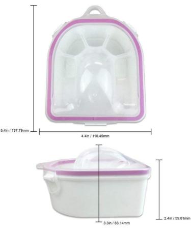 Professional Acetone Resistant Soak Off Warm Nail Spa Bowl Manicure Tool J0886-1 - Buy Online on GoSupps.com