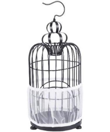 TIANRUOXIAOKE Universal Bird Cage Seed Catcher - Medium White Parrot Mesh Net Cover for Cage - Stretchy Skirt Traps Seeds Guard & Keeps Cage Clean - Buy Online on GoSupps.com