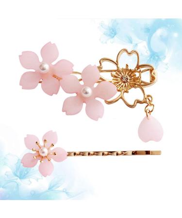 Solustre 2Pcs Cherry Blossom Hair Pins - Elegant Floral Bobby Pins for Weddings & Parties Ideal Hair Accessories & Gift for Women - Buy Online on GoSupps.com