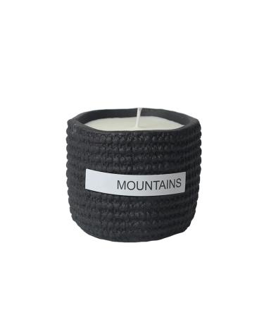 2PC Nordic Creative Indoor Home Decoration Candle Container Zement Candle Holder Aromatherapy Candle Cup for Wedding Dinning Party Black Intermediate fragrance intermediate fragrance black