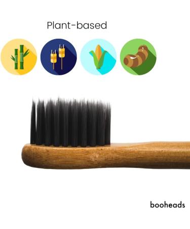 Charcoal Bamboo Electric Toothbrush Heads - Eco-Friendly & Biodegradable | Compatible with Sonicare - Buy Online on GoSupps.com