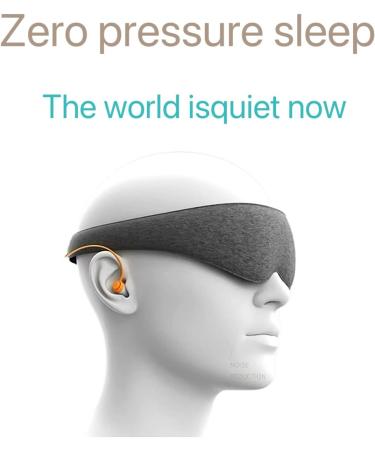 3D Ergonomic Eye Mask & Earmuff - Noise Reduction Eye Fatigue Relief Perfect for Travel | Blackout Sleep Mask - Buy Online on GoSupps.com