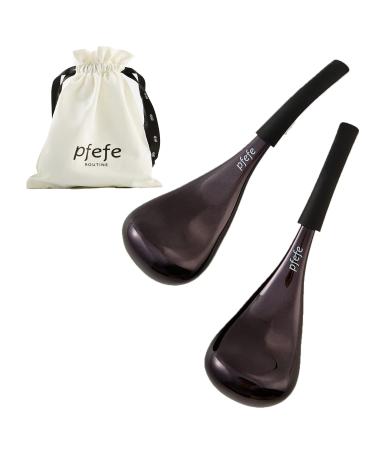Pfefe Cryo Sticks Face skin care ice cream balls for women face eyes stainless steel face beauty tools for girls women aesthetic need cooling spa globes with storage box diamond black
