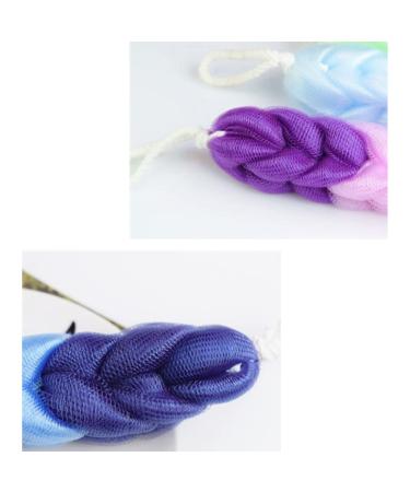 Healifty Long Bath Pouf Back Scrubber 3PCS | Shower Mesh Sponge with Rope Handles for Men and Women - Buy Online on GoSupps.com