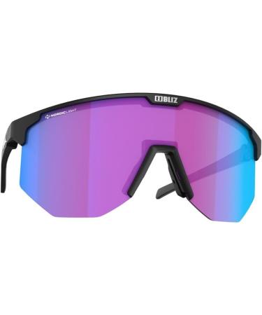 Bliz Hero Small Nordic Light Sports Glasses - Matt Black & Violet Blue - Ultra-Lightweight & Durable for Outdoor Adventures - Buy Online on GoSupps.com