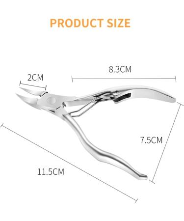 PSGS Multifunctional Colorful Olecranon Scissors Toenail Ingrown Remover Nail Art Cuticle Nipper Clipper Edge Cutter Manicure Plier (Color : 01) White - Buy Online on GoSupps.com