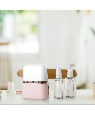 Buy Madenia Travel Bottles Set - 50ml Clear Air Travel Containers for Cosmetics - 4 Pcs with Labels & Storage Box - Pink | International Shipping Available - Buy Online on GoSupps.com