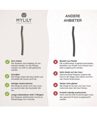 Mylily Eyebrow Razor - Silver Facial Razor for Women | Dermaplaning & Eyebrow Knife | Perfect Face Razor for Effortless Grooming - Buy Online on GoSupps.com