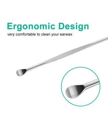 6PCS Stainless Steel Ear Wax Removal Kit - Ear Wax Remover Picks for Ear Care - Buy Online on GoSupps.com